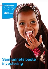 Bilde av forsiden til SOS-barnebyers årsrapport: Samfunnets beste investering med lenke til pdf